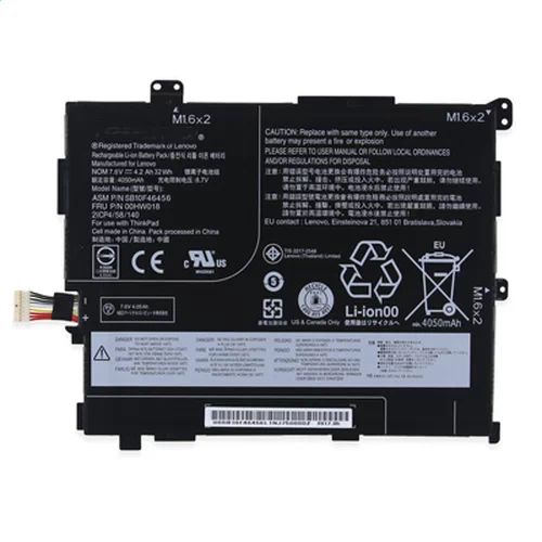 Batterie pour Lenovo Thinkpad 10 20E3