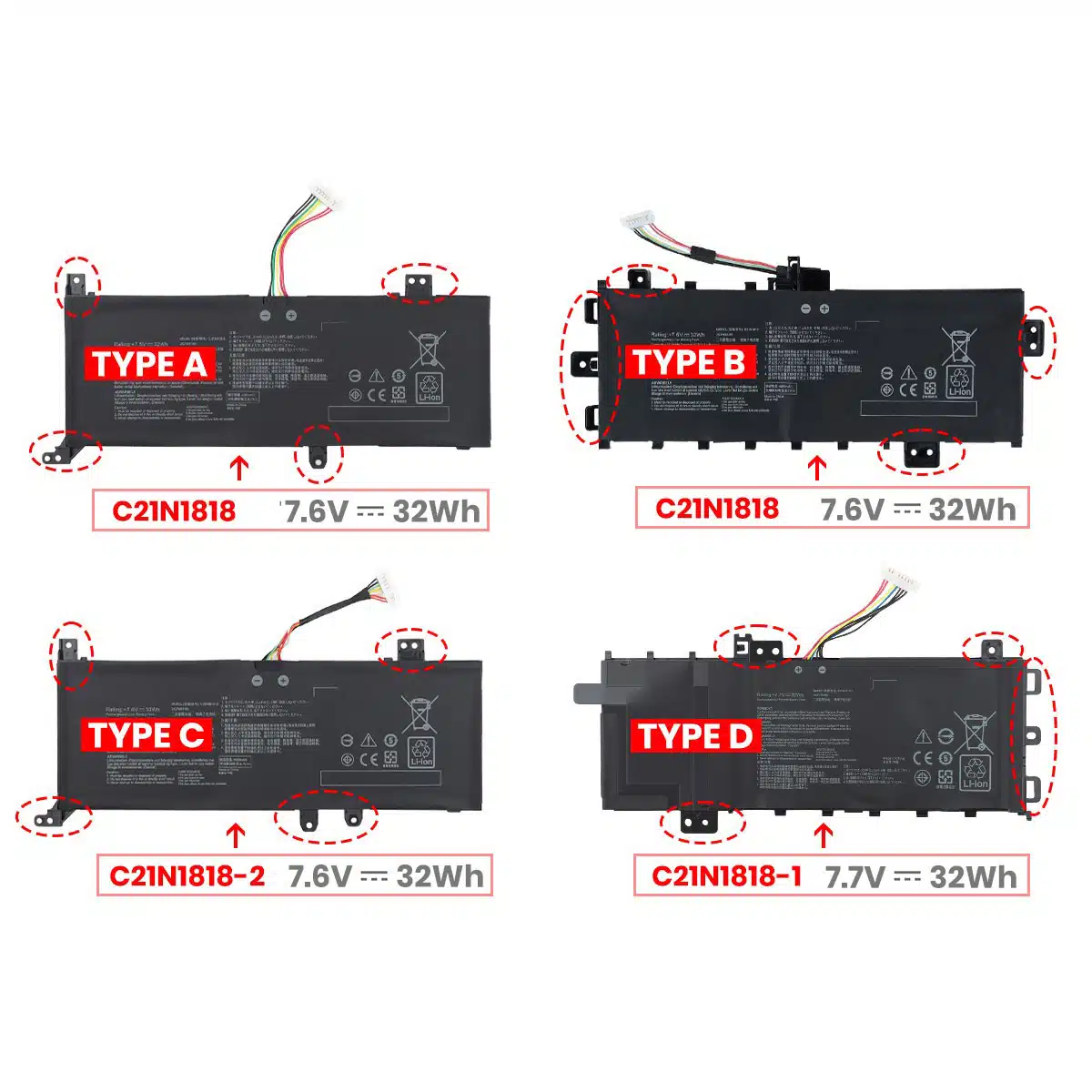 Batterie Asus VivoBook 14 F415